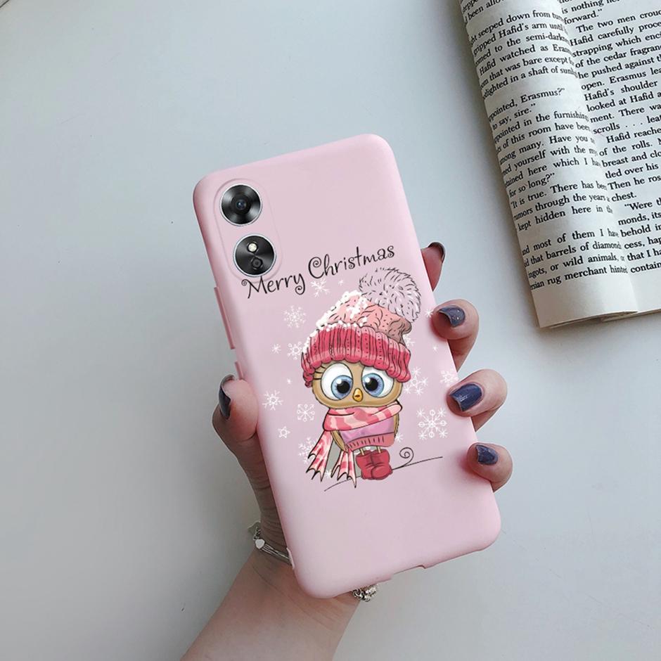 For OPPO A17 Phone Case CPH2477 Flower Butterfly Casing TPU Soft Silicone Back Cover for Oppo A17 A 17 Shell OppoA17 Bumper Capa
