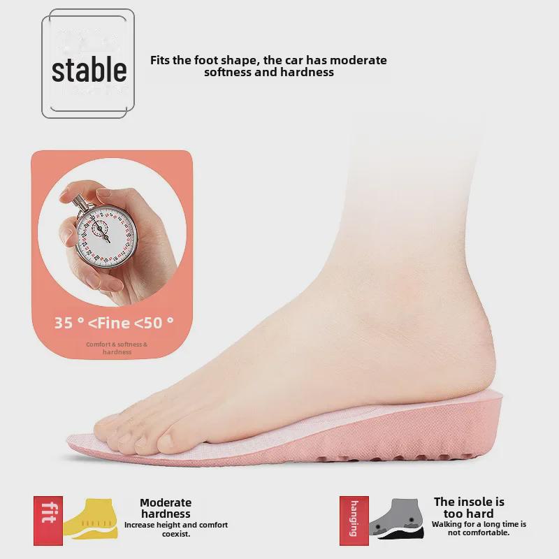 Стельки, увеличивающие рост: Мягкие, дышащие, амортизирующие подошвы для мужчин и женщин, идеально подходят для занятий спортом и зимнего использования