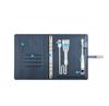 Персонализированный Ежедневник Планировщик Powerbank A5 Замок по отпечатку пальца Умный блокнот Сменные листы Кожаный Умный блокнот