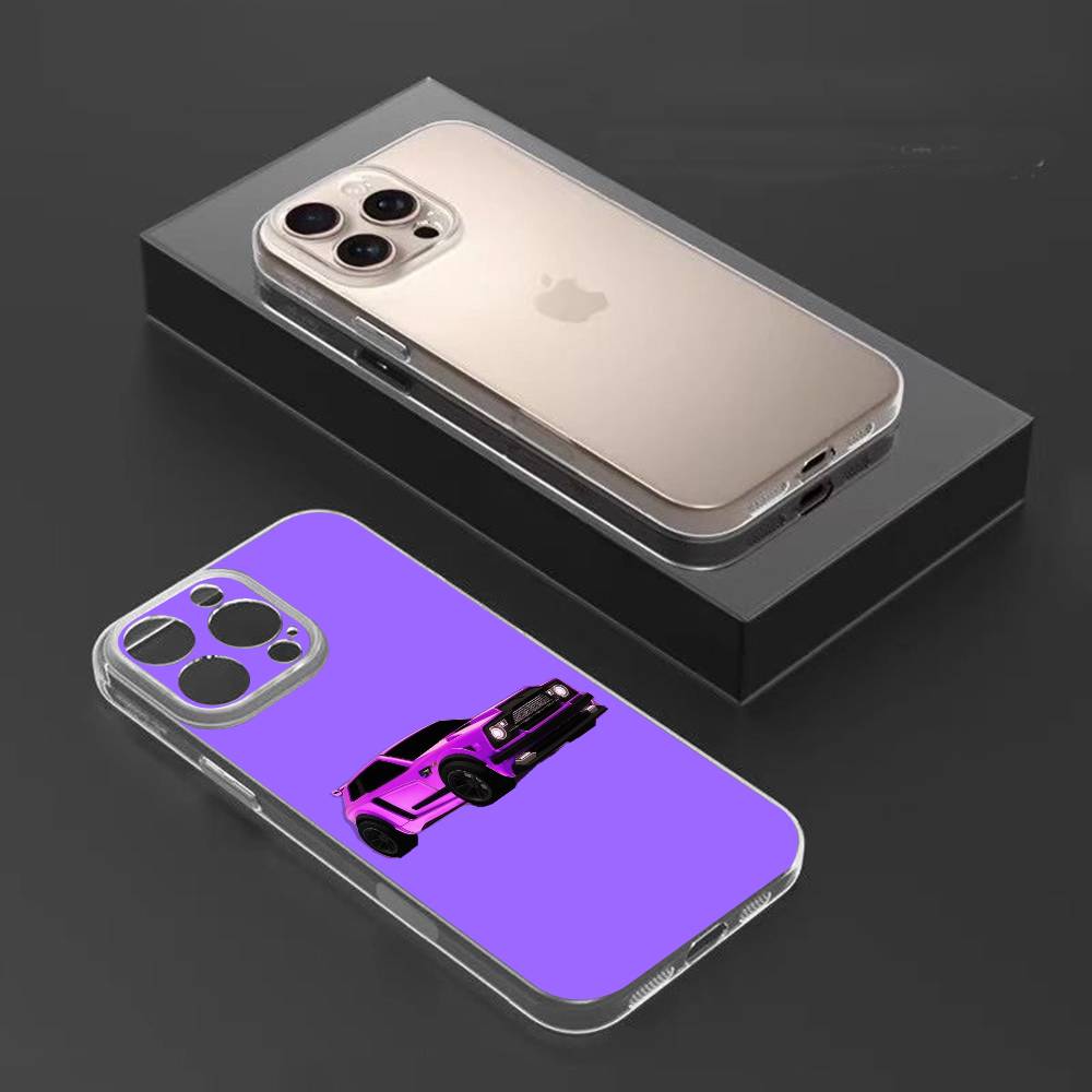 Чехол для телефона Game R-Rocket L-League для iPhone 17, 16, 15, 14, 13, 12, 11 Plus, Pro Max Мягкий прозрачный чехол