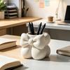 3D-печатный держатель для ручек в виде лука для стола, многофункциональный контейнер для хранения кистей для макияжа, милый органайзер для туалетного столика, для офисных принадлежностей