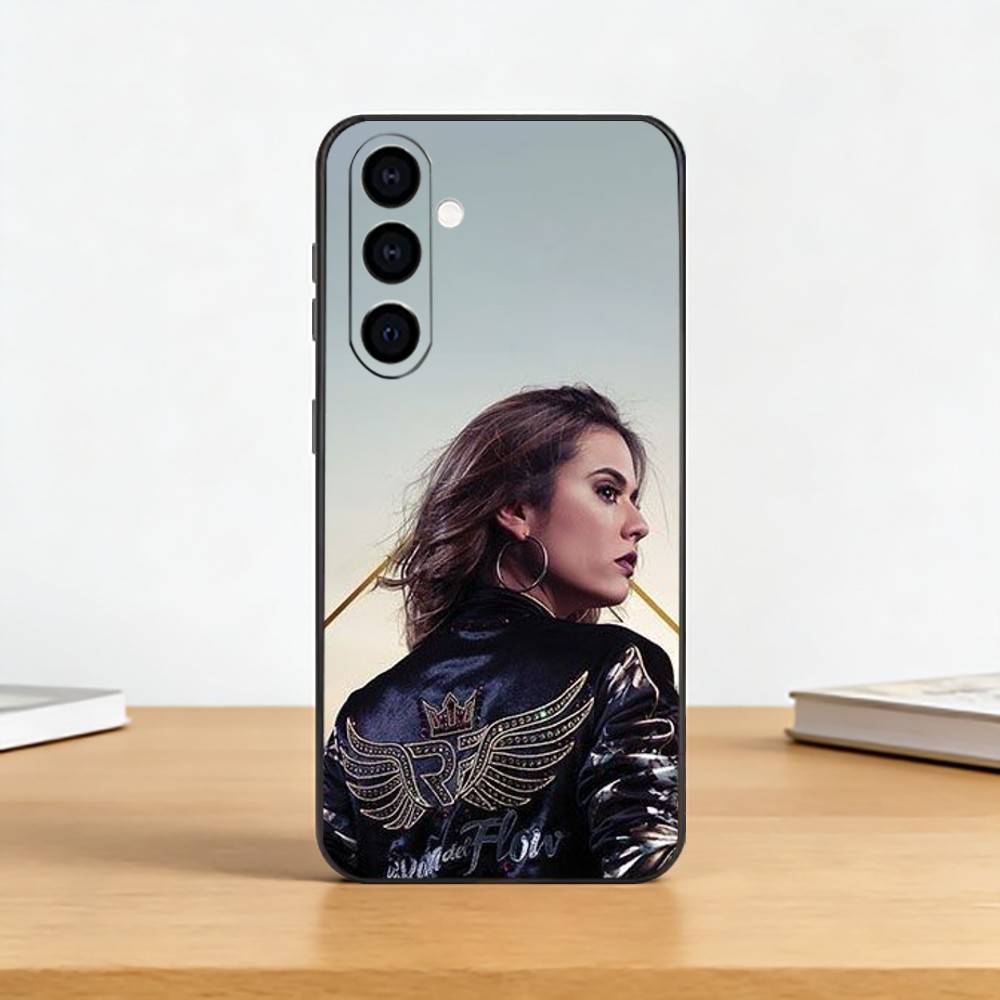 Queen of Flow La-Reina-Del-Flow Phone Case For Samsung Galaxy A73,A72,A71,A70,A53,A52,A51,Others Soft Black Cover