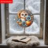 2D Plane Hanging Decorative Signs, Interior Wall or Door Decoration, Garden Decoration, Owl Pattern, Interesting Gifts for Family and Friends