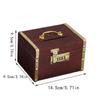 Money Jar Treasure Storage Box Vintage Style Wooden Treasure Chest Box New Piggy Bank Organizer