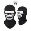 Fashion Outdoor Sports Skull Balaclava Mask Windproof Full Face Neck Gaiter Ninja Headgear Hat Motorcycle Riding Hiking Cycling Cap Masks