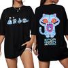 Anime K-Pop Demon Hunters Tiger T-shirt Women Oversized O-Neck Short Sleeve Fans Gift