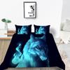 Роскошный новый комплект пододеяльников с 3D принтом волка для девочек и мужчин, для взрослых, двойной, двойной, дышащий комплект постельного белья