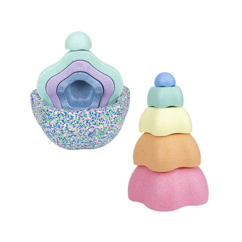 Радужные речные камни для балансировки и сенсорные развивающие игрушки для детей