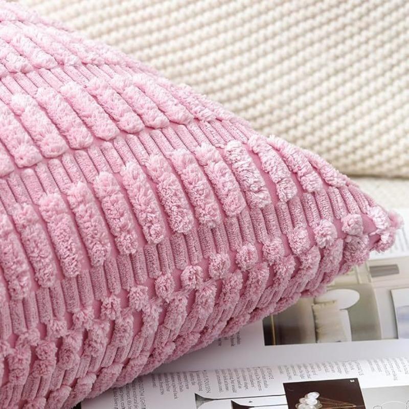 Мягкие Наволочки для Декоративных Подушек Вязание Мех Однотонный Чехол для Подушки Дивана Подушка для Талии Наволочка Защитный Чехол для Подушки Офисный Диван