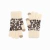 Touch Screen Warm Gloves Leopard Print Student Gloves Warm Skiing Gloves  Outdoor Cycling