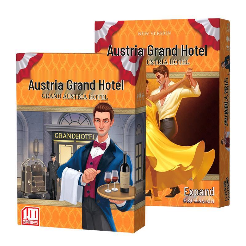 Настольная игра Grand Austria Hotel с картами и 2 дополнениями - Игра для вечеринки для взрослых