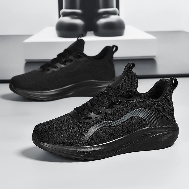 Спортивная и повседневная обувь дышащая, легкая и универсальная, новые нескользящие беговые сетчатые кроссовки, осенняя супермягкая мужская обувь