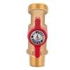 Heavy Duty Brass Faucet Weather Resistant Brass Spigot 1/2 Inch NPT Male to 3/4 Inch GHT Male for Garden Hose Use