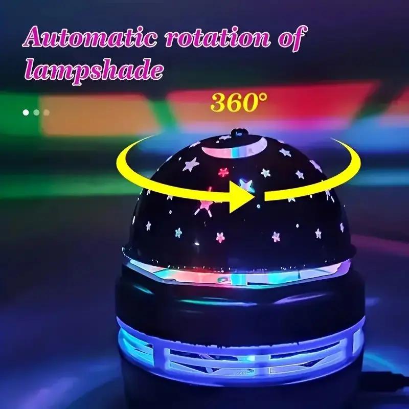 LED Star Galaxy Projector NightLights Starry Sky Projector Christmas Auto Rotating Lighting 5V USB Room Bedroom Home Decoration