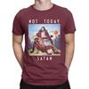 Not Today Satan Jesus Vs Satan In Basketball T Shirt Men Pure Cotton Fashion T-Shirts O Neck Tee Shirt Short Sleeve Clothing