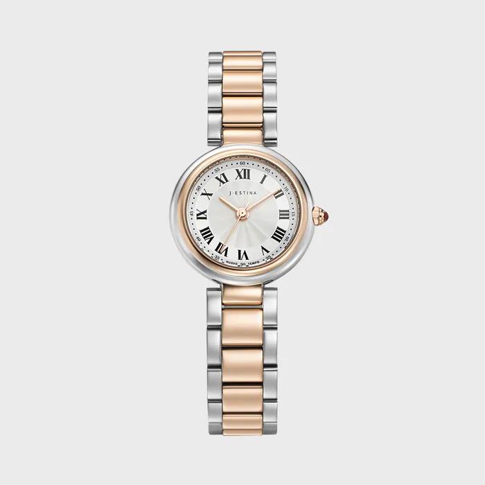 Nuovo Tempo Round Metal Watch - Rose Combination (JWT2ME4BS401CRCR0)