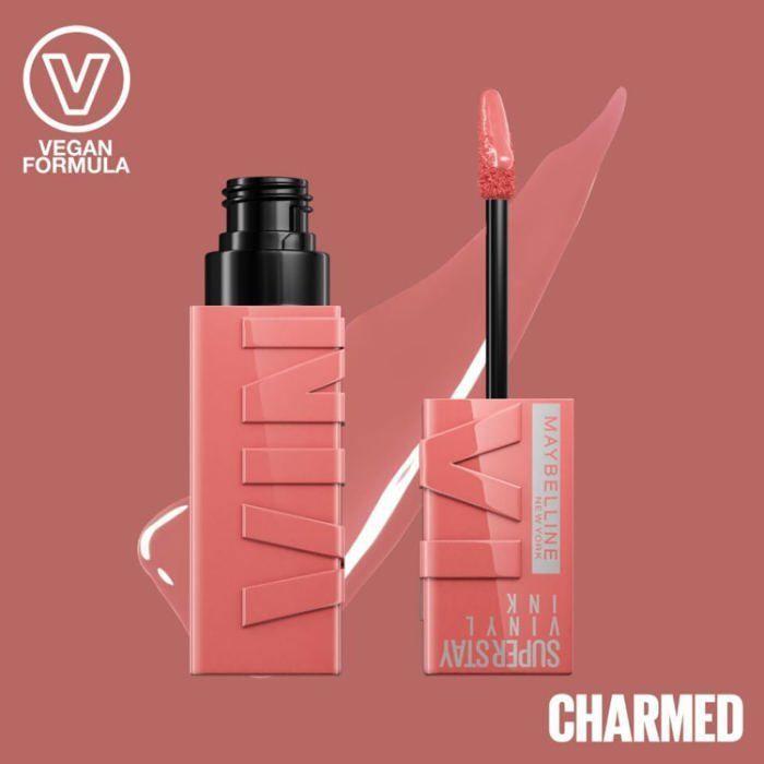 Rouge à lèvres - MAYBELLINE - VINYL 100 CHARMED - Effet vinyle - Longue durée - Waterproof