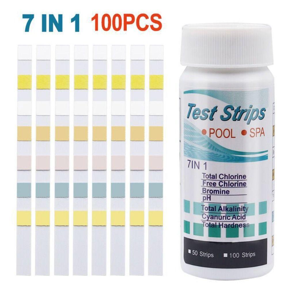 Professional Water Quality Test Strip 7 In 1 Swimming Pool Test Paper Useful Aquarium Test Strips