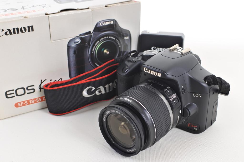 Canon EOS Kiss X2 / Rebel XSi • EF‑S 18‑55 IS Kit • Shutter Count 35 • Tested • Japan