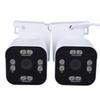 Dual Lens Outdoor Cameras 2.5K 5MP House Camera Wired Plug in WiFi Security Camera with Microphone Sound Video PTZ Auto