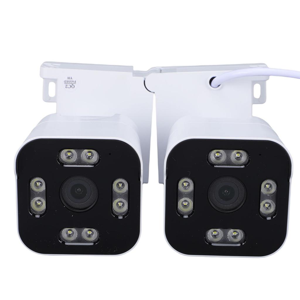 Dual Lens Outdoor Cameras 2.5K 5MP House Camera Wired Plug in WiFi Security Camera with Microphone Sound Video PTZ Auto