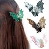 Women Girl Bat Hair Clip 1pc Funny New Halloween Pins Fashion Accessories Cute