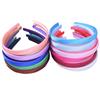 5pcs/lot Satin Covered Headband Ribbon For Girls Hairbands Women Resin Hair Hoop Band Accessories Head Wear