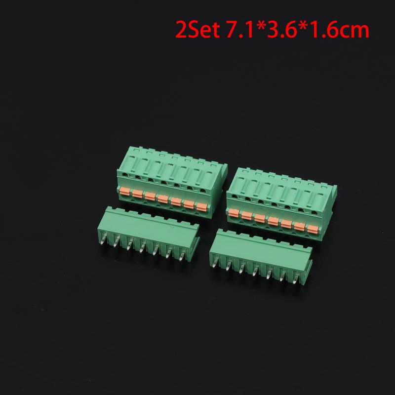 Spring Type Terminal Block 2Edgkd-5.08Mm Plug-In Terminal Block Copper Core Male And Female Terminals