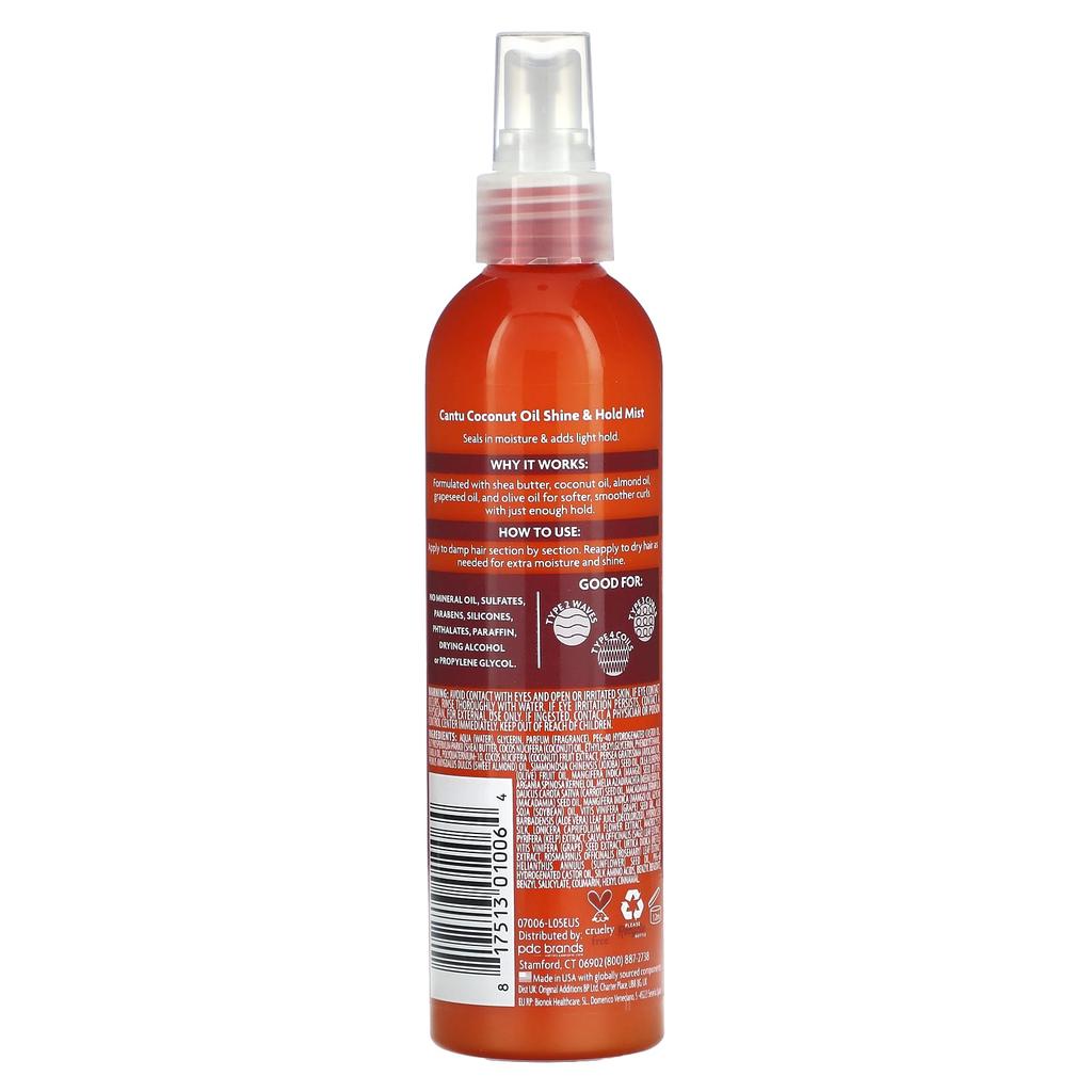 Shea Butter, Coconut Oil Shine & Hold Mist, 237Ml (8 Fl Oz)