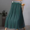 Женская юбка А-силуэта с высокой талией 720 градусов из плиссированной марли на весну и осень