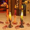 Halloween LED Candle Lights Colorful Candlestick Table Top Decoration Skeleton Ghost Party Halloween Party Decoration Lights