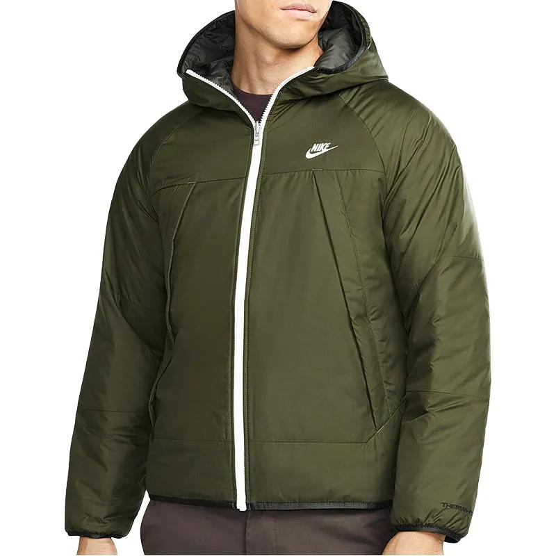 Nike Jackets Men's Green Hooded Non Detachable Moderate (Unisex) Jackets DH2784 326