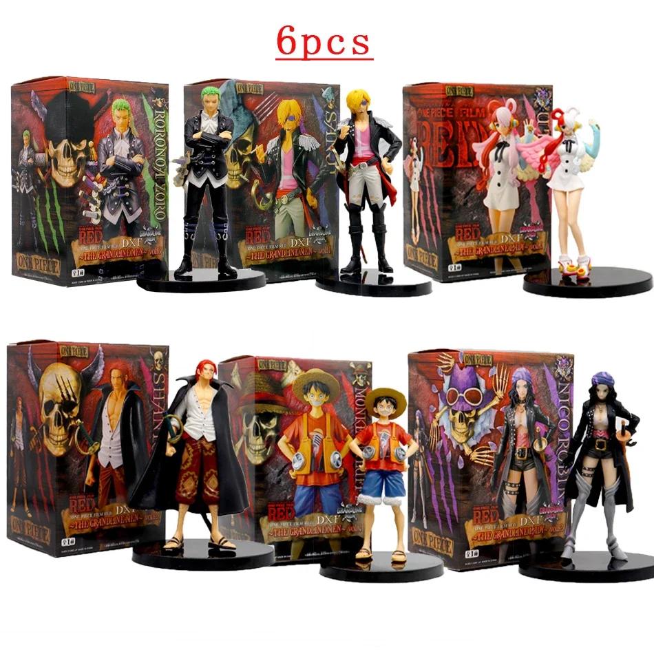 @Фигурка One Piece Издание Фильм Красный Робин Ророноа Зоро Луффи Нами Санджи Ута Аниме Фигурка Действия Модель КуклаИгрушки Высокое Качество Подарок*