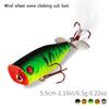 MUQZI Sports Accessory 55mm/6.5g Durable Popper Lure Simulated Accessory With Eye