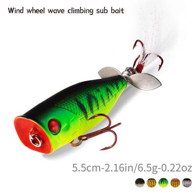 MUQZI Спортивный аксессуар 55 мм/6,5 г Прочный аксессуар для приманки-поппер с глазком