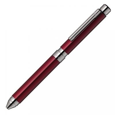 Многофункциональная ручка Zebra Shabo X TS10 бордового цвета SB21-B-BO
