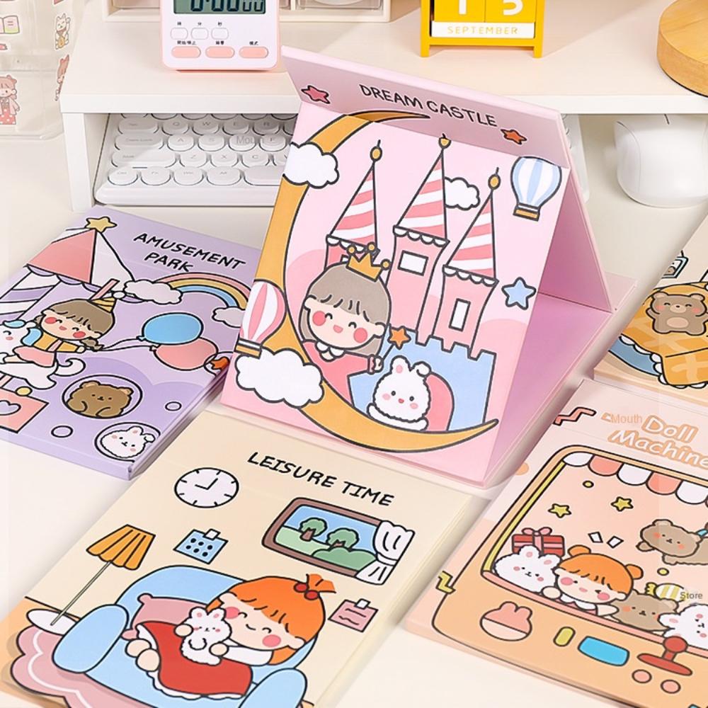 Double Sided Vanity Mirror Cartoon Cute Makeup Mirror Fashion Portable Mirror  Desktop Decoration