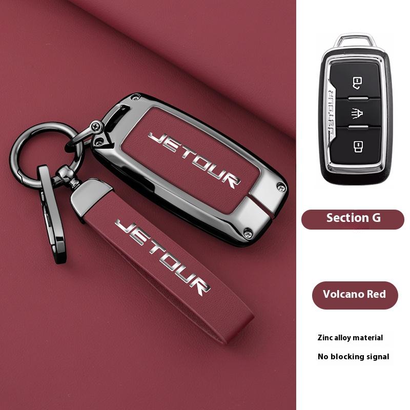 Подходит для Chery Auto Jetour X70 X70M X70S X90 X95 Plus Сплав Цинка Автомобильный Чехол-Крышка Брелок-Кольцо для Умного Ключа Авто Аксессуары