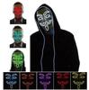 Stunning Led Light Up Mask For Halloween Featuring V For Vendetta Anonymous Design