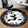 1PC Witch Moon Office Round Area Rug, Mat Suitable For Office, Under Office Chairs Bedroom Living Room Home Decor, Room Deco