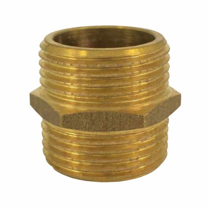 Raccord double mamelon - KLASEBO - 1 1/4'' - Laiton CW617N - Pression 16 bar - Plomberie/Chauffage