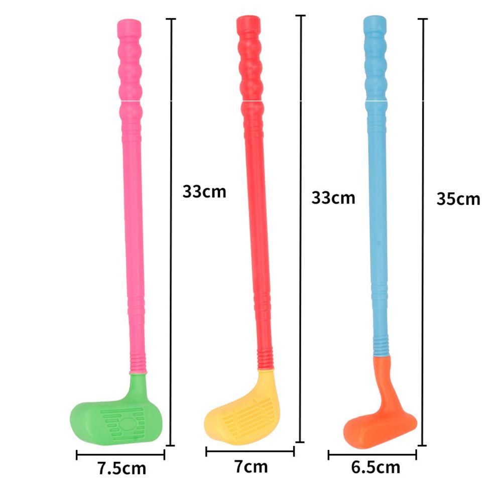 Kids Plastic Golf Training Set For Outdoor Sports Fitness Exercise Toy Parent Child Activities
