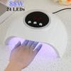 88W UV Led Lamp Nail Dryer Machine For Curing All Nail Gel Varnish Polish 24pcs Leds Lamp for Manicure USB Connector Auto Sensor