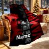 Custom Name Personalized horror theme Print Blanket, Home Decor, Bedroom, Sofa, Camping, Couch, Gifts for Birthday Christmas