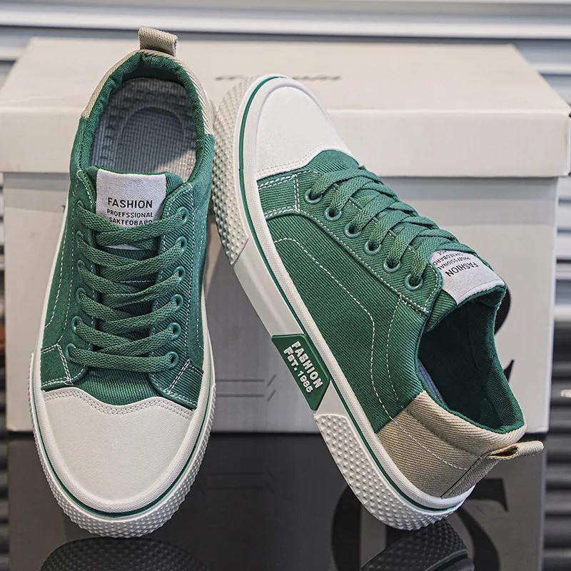 Лето 2025 Новые Мужские Дышащие Универсальные Кеды для Скейтбординга Мужские Повседневные Спортивные Модные Холщовые Туфли 48 размер