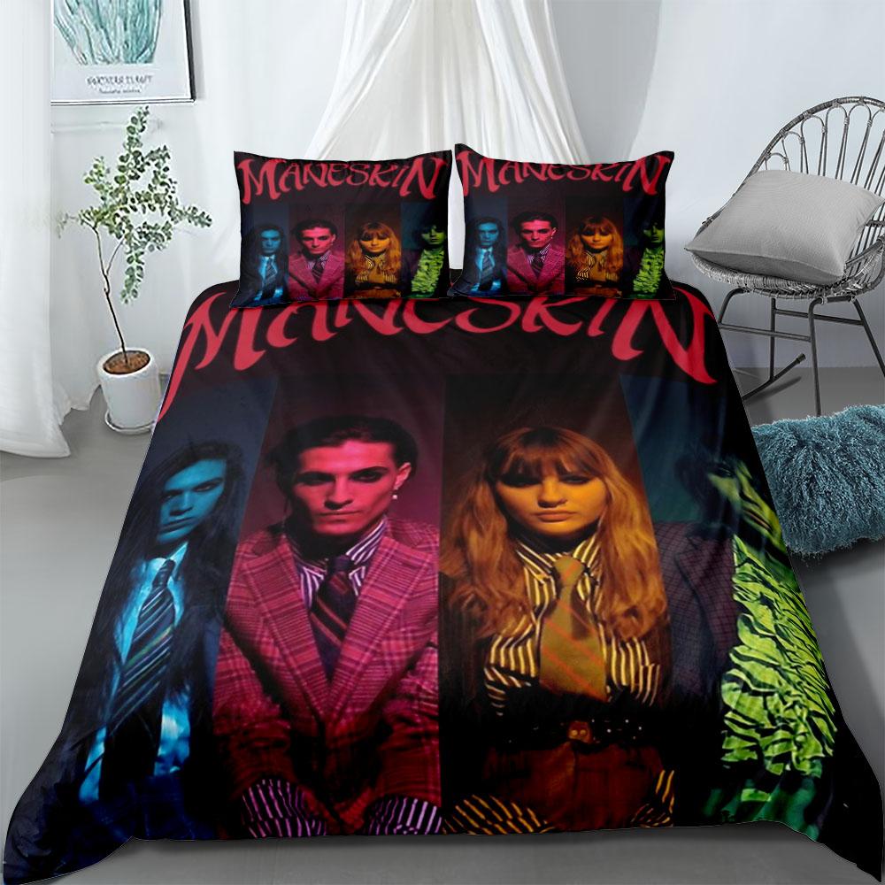 Maneskin Duvet Cover Set EU Single Double King US Twin Full Queen Size  Bedclothes