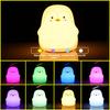 Ночной светильник Penguin Baby для детей, 7 красочных ламп для спальни, светодиодная зарядка через USB, защита глаз, детские огни, подарки