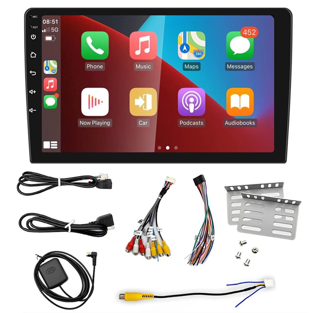 Android 13 2+32G 10,1-дюймовый полноэкранный однодиновый автомобильный стерео радиоприемник Автомобильный стерео радиоприемник 1DIN