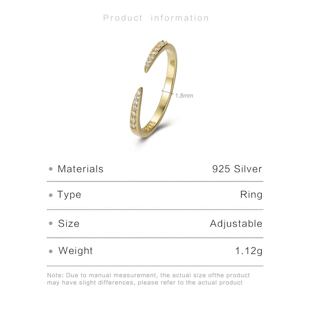 ANDYWEN 925 стерлингового серебра Открытые изменяемые размеры Twing кольца Роскошные прозрачные фианиты Простые крошечные 2023 зима женские свадебные украшения