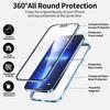 Подходит для iPhone11promax противоударный высокая четкость двусторонний Apple Магнитный металлический корпус стекло прозрачный всесторонний